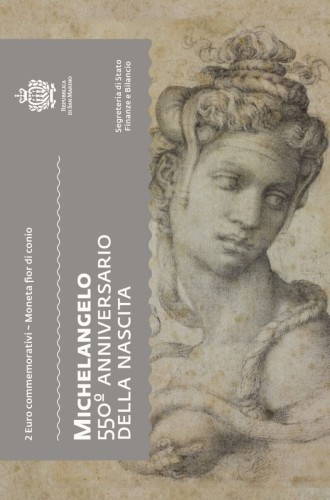 2 euro San Marino 550 r. urodzin Michała Anioła 2025