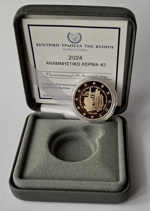 2 euro Cypr 20 lat w UE 2024 proof