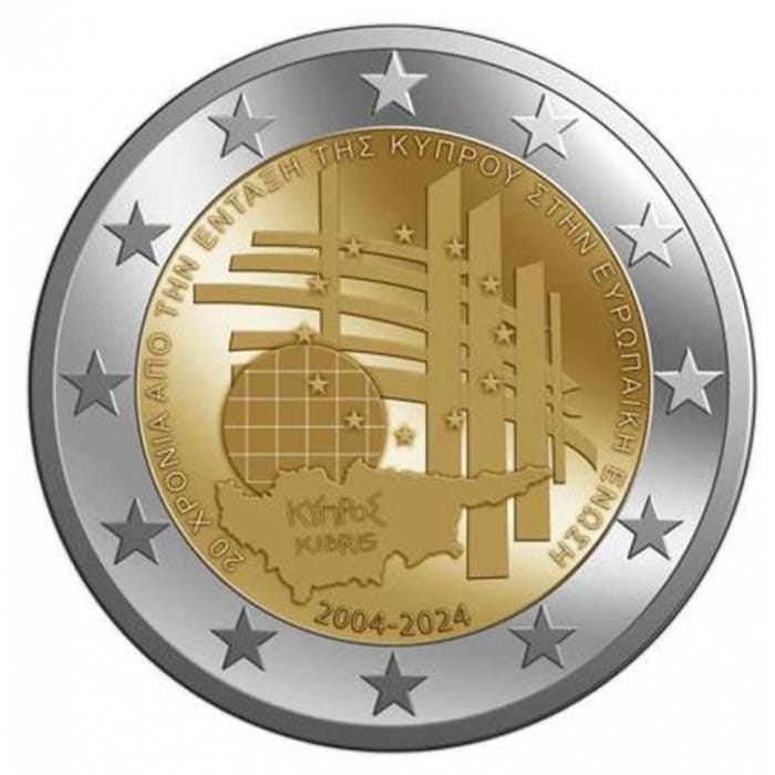 2 euro Cypr 20 lat w UE 2024 proof