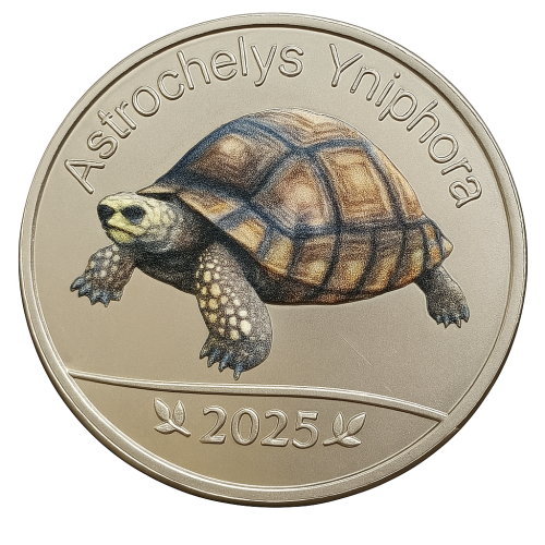 Seszele Praslin 5 rupii Żółw promienisty 2025
