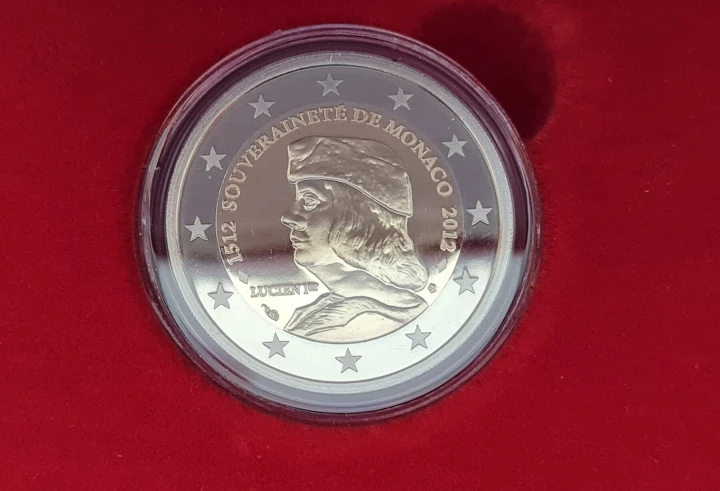 2 euro Monako 500 lat suwerenności Lucien 2012 proof