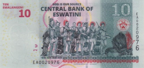 Eswatini 10 emalangeni Tańce 2024 P-44 Aa