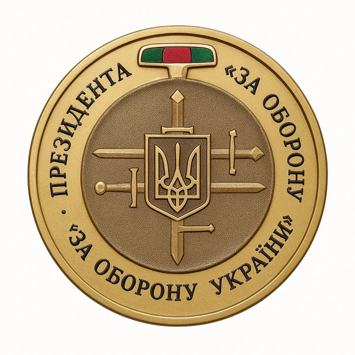 UKRAINA 10 karbowańców Order "Za obronę Ukrainy" 2025