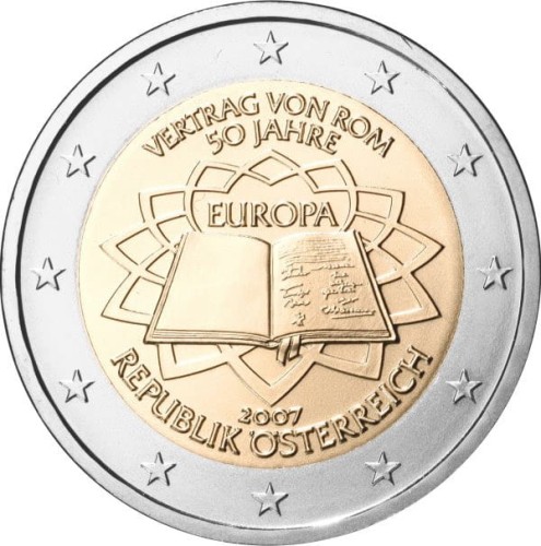 2 € Austria Traktaty Rzymskie 2007
