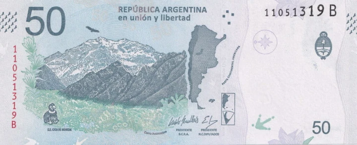 Argentyna 50 peso kondor 2020 P-363b