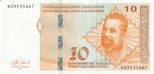 Bośnia i Hercegowina 10 maraka Nagrobek 2024 P-80d