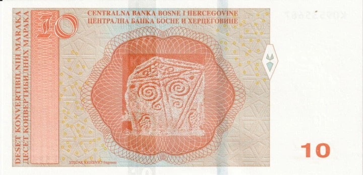 Bośnia i Hercegowina 10 maraka Nagrobek 2024 P-80d