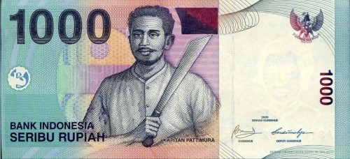 Indonezja 1000 rupii Łodzie 2009 P-141j