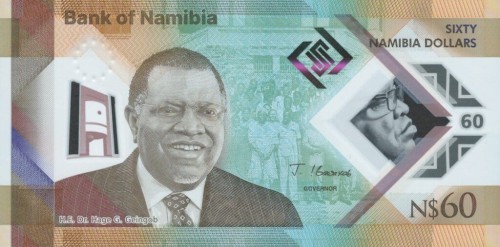 Namibia 60 dolarów Hydrogen  2025 P-19a