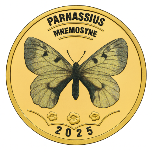 La Palma 5 dukatos Motyl Parnassius mnemosyne 2025
