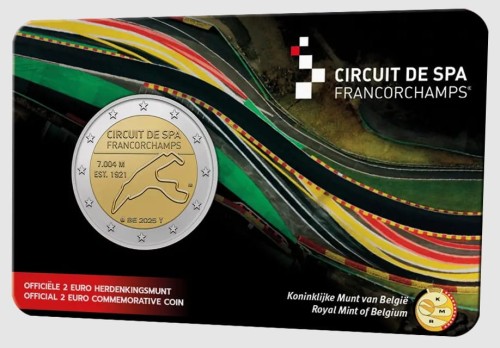 2 euro Belgia Circuit de Spa 2025