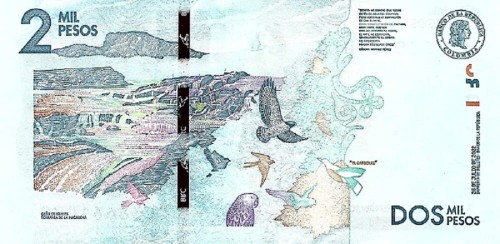 Kolumbia 2000 peso Ptaki 2022 P-458h