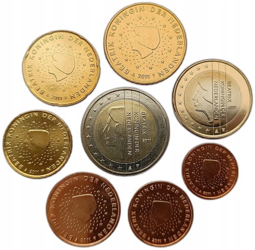 Euro set HOLANDIA zestaw menniczy x 8 2011