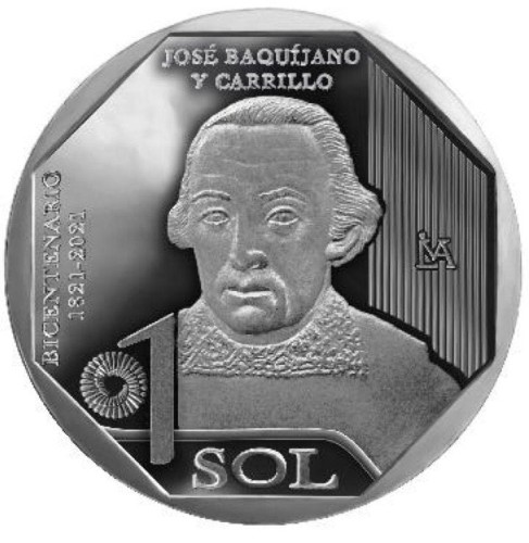 Peru 1 sol Jose Baquujano y Carrillo 2022