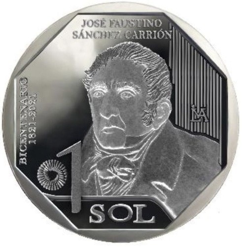 Peru 1 sol Jose Faustino Sanchez Carrion 2022