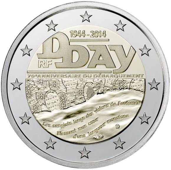 2 € Francja D-Day 2014