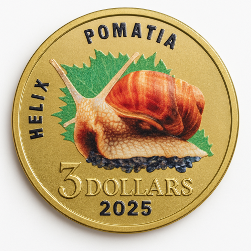 Wyspy Salomona Malaita 3$ Ślimak winniczek 2025