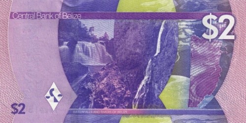 Belize 2 dolary Wodospad 2025 P-73a
