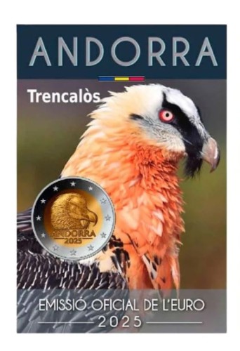 2 euro Andora Orłosęp brodaty 2025