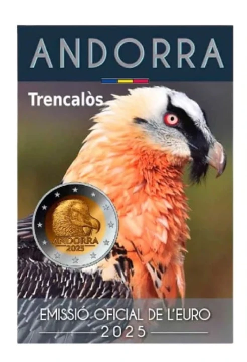 2 euro Andora Orłosęp brodaty 2025