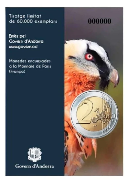 2 euro Andora Orłosęp brodaty 2025