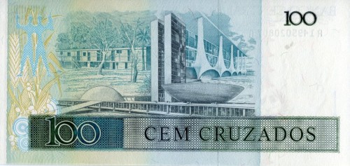 Brazylia 100 cruzados J. Kubitschek 1987 P-211b