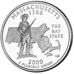 USA 25 c Massachusetts 2000