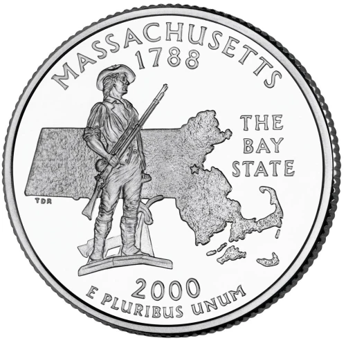 USA 25 c Massachusetts 2000