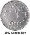 Kanada 25 c Canada Day 2002