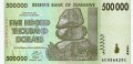 Zimbabwe 500 000 $ Hiremba 2008 P-76b