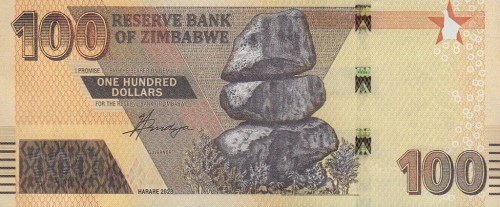 Zimbabwe 100 $ Baobab 2023 P-106b