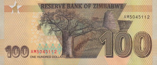 Zimbabwe 100 $ Baobab 2023 P-106b