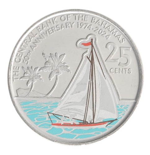 Bahamy 25 c 50. rocznica Banku Centralnego Bahamów 2024
