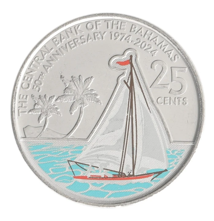 Bahamy 25 c 50. rocznica Banku Centralnego Bahamów 2024