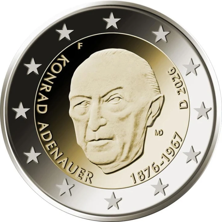 2 euro Niemcy Konrad Adenauer 2026