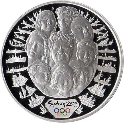 Australia 5$ Sydney Aborygeni 31.635g Ag.999 2000