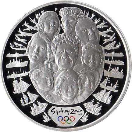 Australia 5$ Sydney Aborygeni 31.635g Ag.999 2000