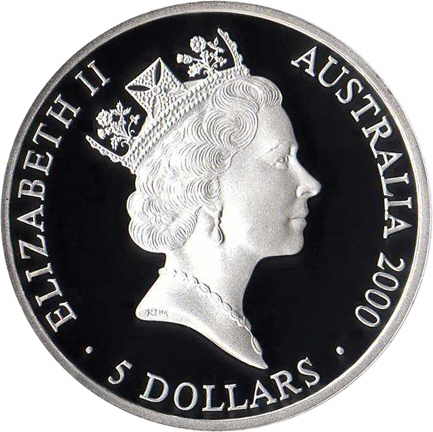 Australia 5$ Sydney Aborygeni 31.635g Ag.999 2000