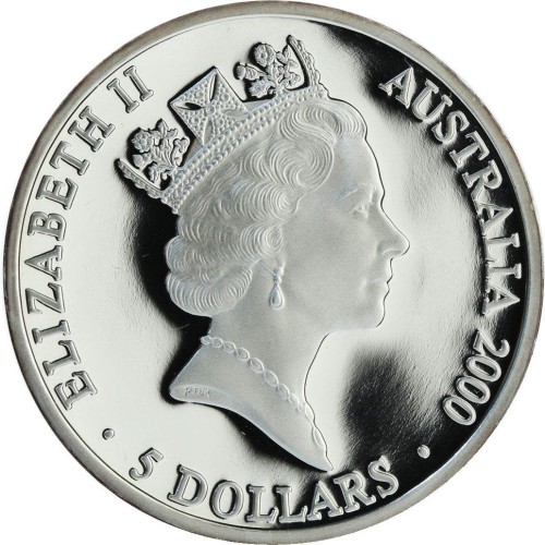 Australia 5$ Sydney Wynalazki 31.635g Ag.999 2000