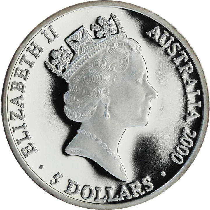 Australia 5$ Sydney Wynalazki 31.635g Ag.999 2000