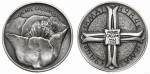 MEDAL MONTE CASSINO 1944 - 1984 51 g Ag.925