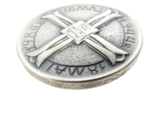 MEDAL MONTE CASSINO 1944 - 1984 51 g Ag.925