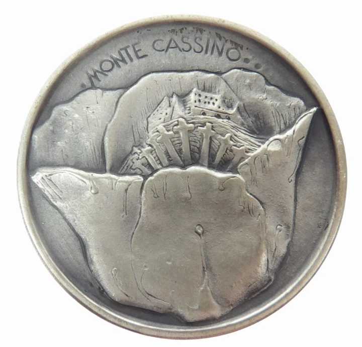 MEDAL MONTE CASSINO 1944 - 1984 51 g Ag.925