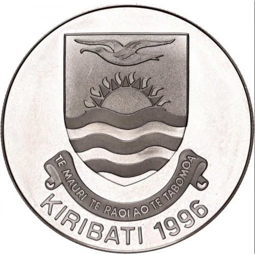 Kiribati 5 $ Odkrycie Kiribati 1996 31,47g Ag.925