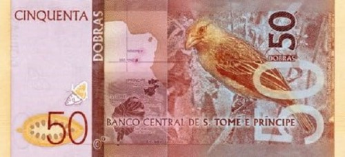 Wyspy Świętego Tomasza 50 dobras Ploceus 2016 P-73