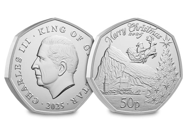 Gibraltar 50 p Christmas 2025
