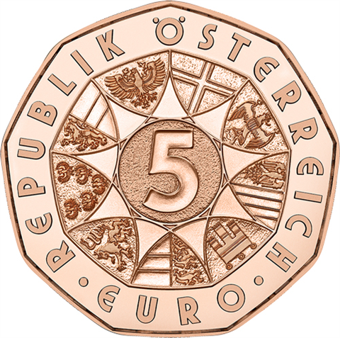 5 euro Austria Nowy Rok 2026