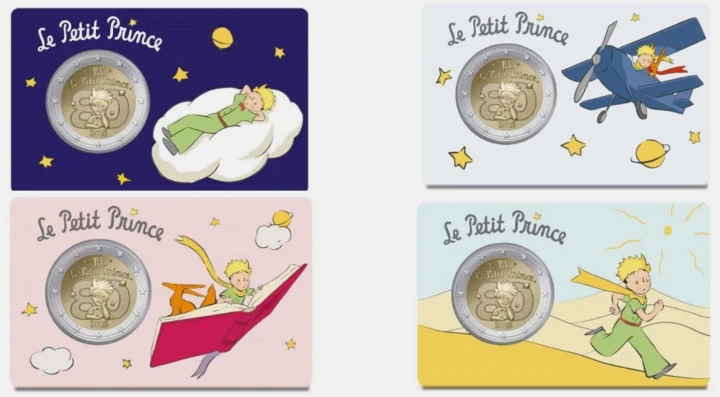 2 euro Francja Mały Książe 2026 coincard
