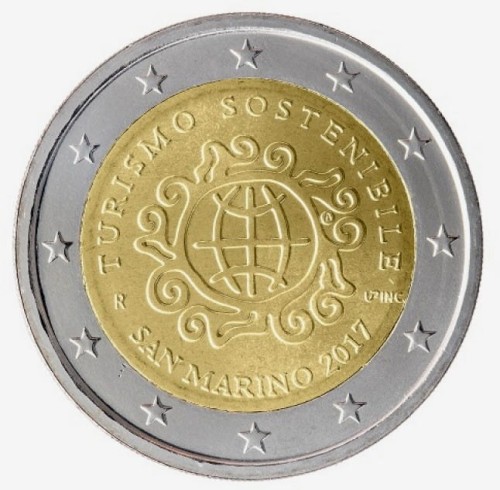 2 euro San Marino Turystyka 2017