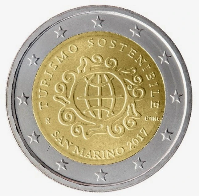 2 euro San Marino Turystyka 2017